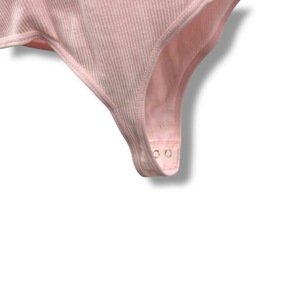 NEW Light Pink Lattice Back Bodysuit XS Coquette Blush Thong Ultra Flirt - Picture 8 of 10